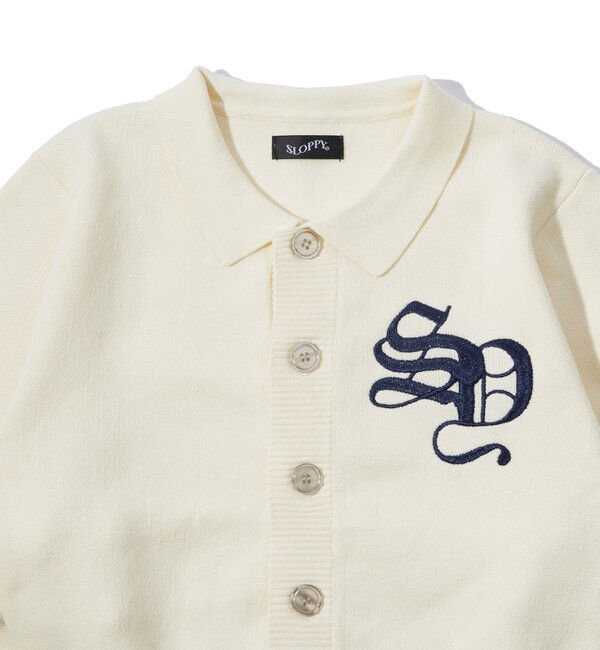  「【SLOPPY/スロッピー】SLOPPY 刺繍カーデ」|カーディガン|