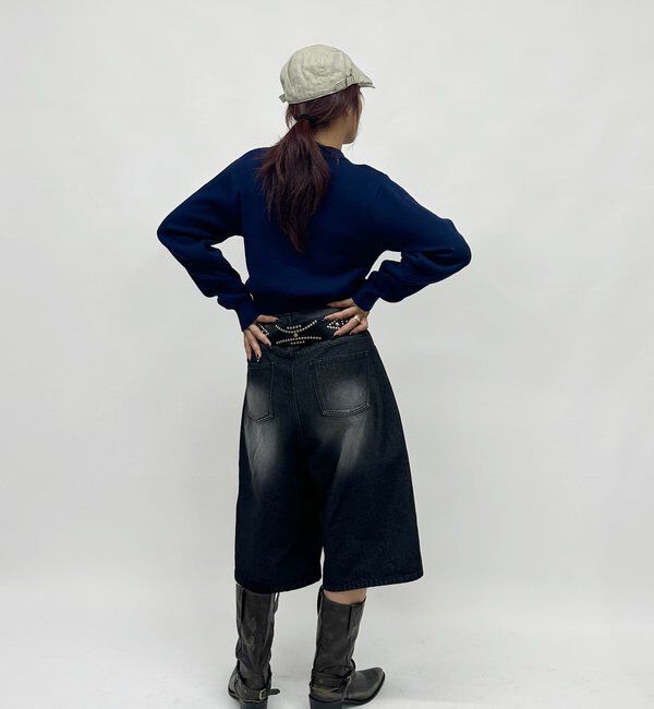  「【SLOPPY/スロッピー】SLOPPY 刺繍カーデ」|カーディガン|