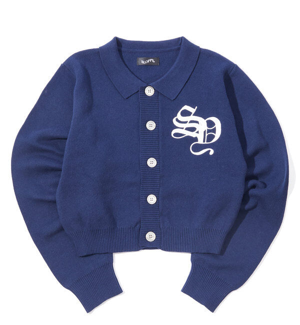 「【SLOPPY/スロッピー】SLOPPY 刺繍カーデ」|カーディガン|