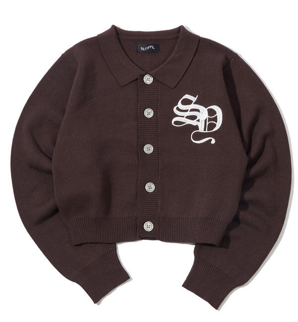  「【SLOPPY/スロッピー】SLOPPY 刺繍カーデ」|カーディガン|