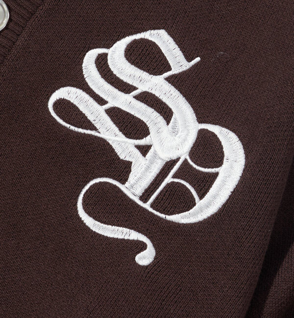  「【SLOPPY/スロッピー】SLOPPY 刺繍カーデ」|カーディガン|