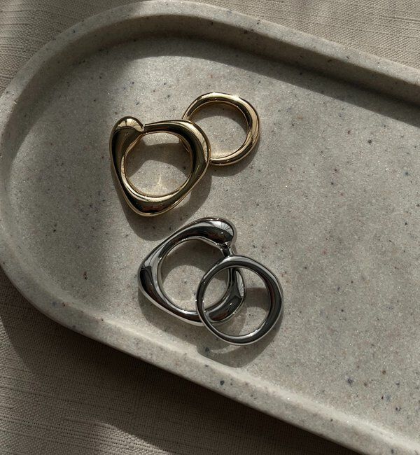  「〈GOLDY/ゴールディ〉2SETトライアングルリング」|リング|