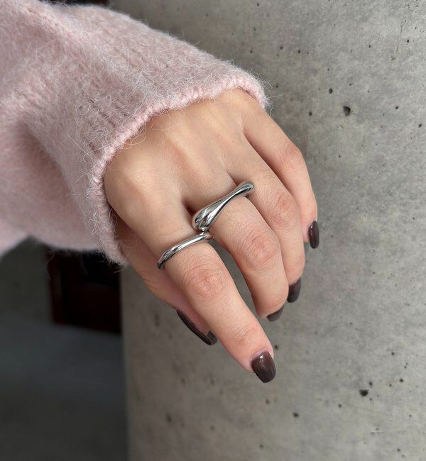  「〈GOLDY/ゴールディ〉2SETトライアングルリング」|リング|シルバー