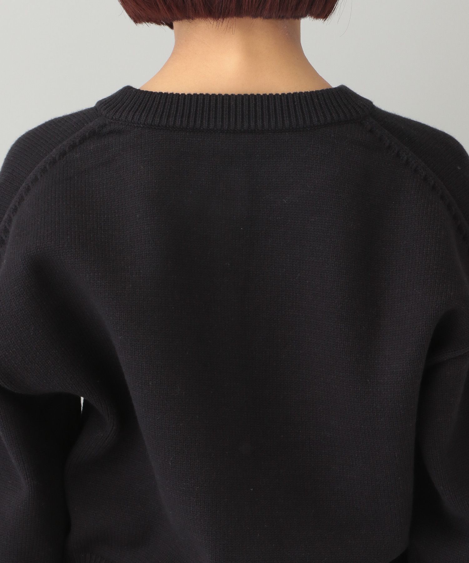 A part by 「【e/rm】リングボタンクルーカーディガン」|カーディガン|