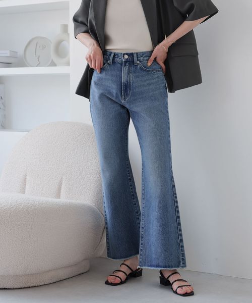 LOWRYS FARM「ＣＯＮＥフレアデニムパンツ＊」|デニム|