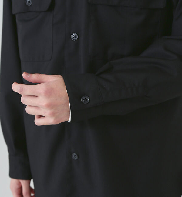 ABAHOUSE「【インバーテッドプリーツ】ワーク シャツブルゾン / オーバーシャツ」|シャツ・ブラウス|