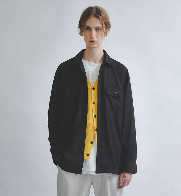 ABAHOUSE「【インバーテッドプリーツ】ワーク シャツブルゾン / オーバーシャツ」|シャツ・ブラウス|