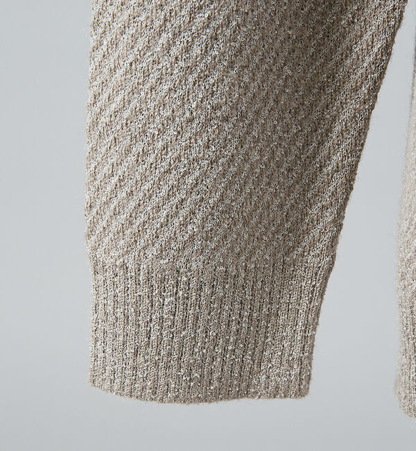 ABAHOUSE「ツイル柄 ブークレーVネックニット」|ニット・セーター|