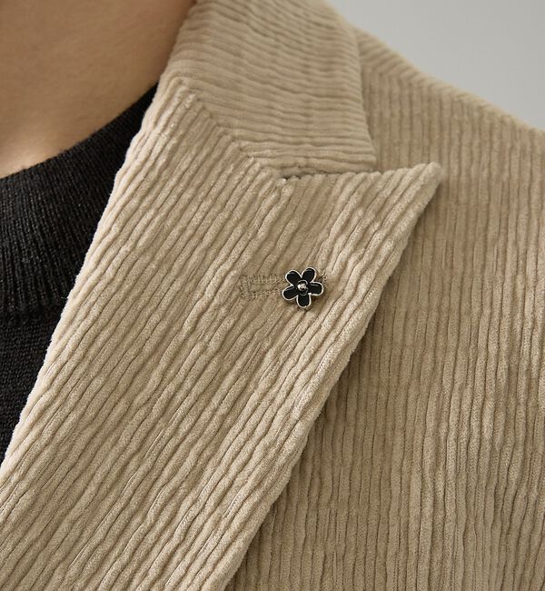 ABAHOUSE「【セットアップ対応】シャーリング コーデュロイ ジャケット」|テーラードジャケット|