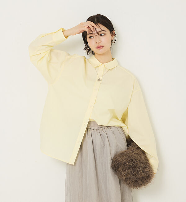 abahouse mavie「メンズライクオーバーシャツ」|シャツ・ブラウス|