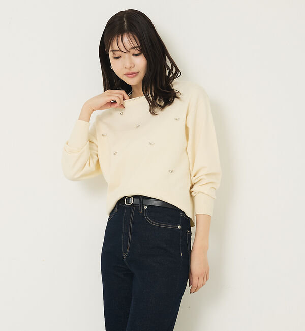 abahouse mavie「ビジューニット」|ニット・セーター|