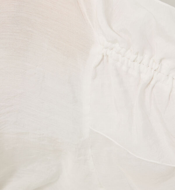 abahouse mavie「フリルギャザーシアーブラウス」|シャツ・ブラウス|