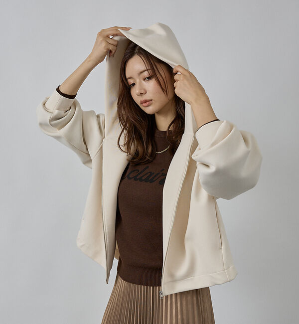 abahouse mavie「シルキーダンボールフーディー」|パーカー|