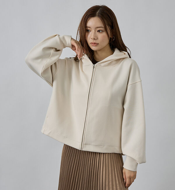 abahouse mavie「シルキーダンボールフーディー」|パーカー|