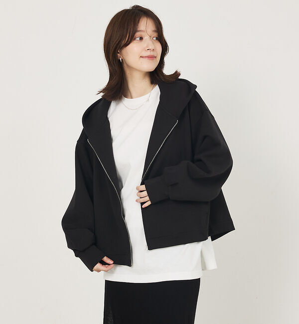 abahouse mavie「シルキーダンボールフーディー」|パーカー|