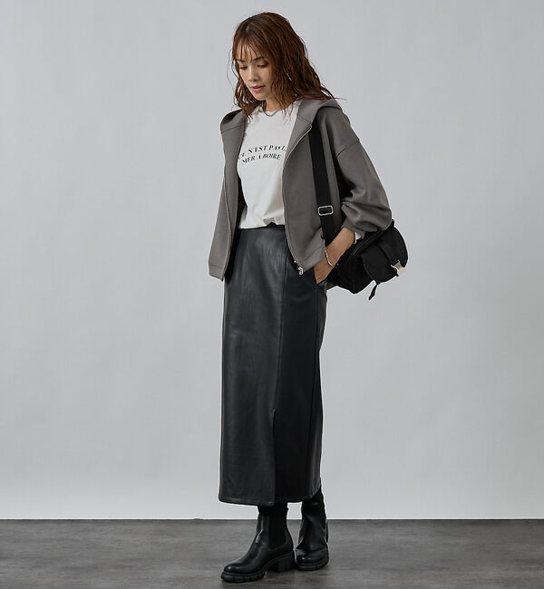 abahouse mavie「シルキーダンボールフーディー」|パーカー|