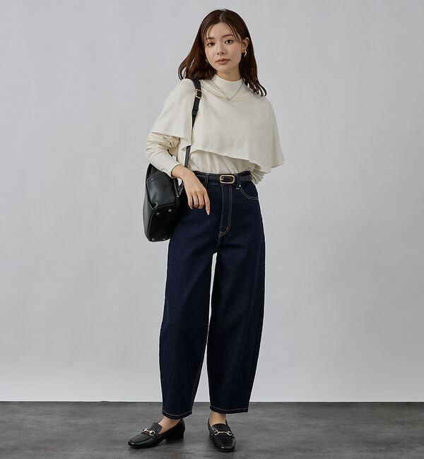 abahouse mavie「ハイネックケーププルオーバー」|ニット・セーター|