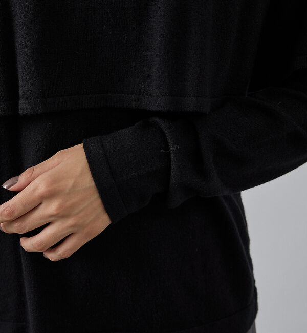 abahouse mavie「ハイネックケーププルオーバー」|ニット・セーター|