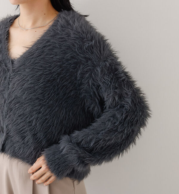 abahouse mavie「【２点セット】シャギーニットアンサンブル」|ニット・セーター|