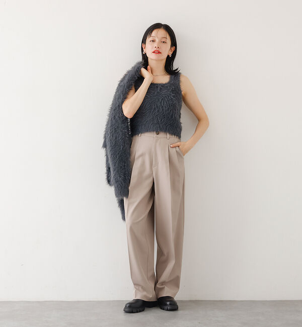 abahouse mavie「【２点セット】シャギーニットアンサンブル」|ニット・セーター|