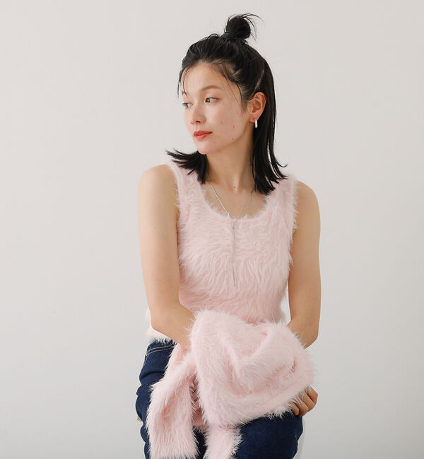 abahouse mavie「【２点セット】シャギーニットアンサンブル」|ニット・セーター|