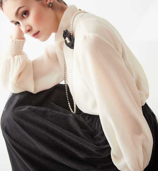  「ハイネックブラウス」|シャツ・ブラウス|