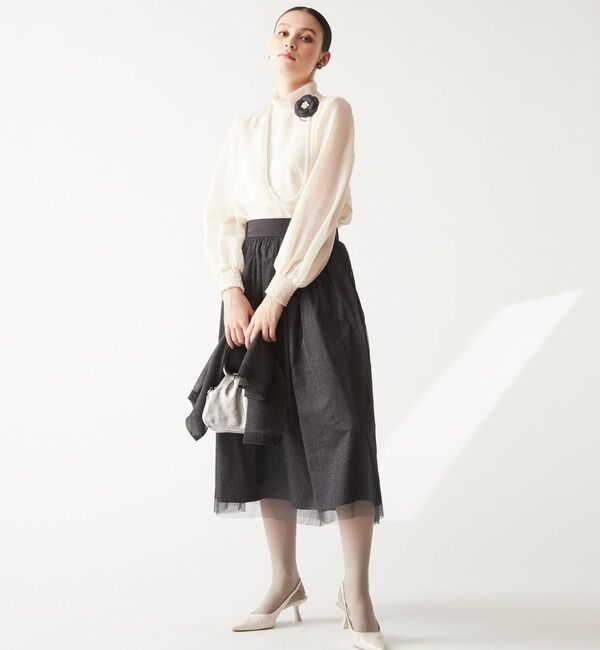  「ハイネックブラウス」|シャツ・ブラウス|