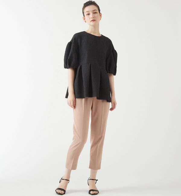 TIARA「ドロップショルダーペプラムブラウス」|シャツ・ブラウス|