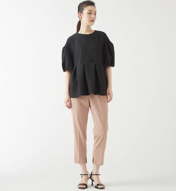 TIARA「ドロップショルダーペプラムブラウス」|シャツ・ブラウス|