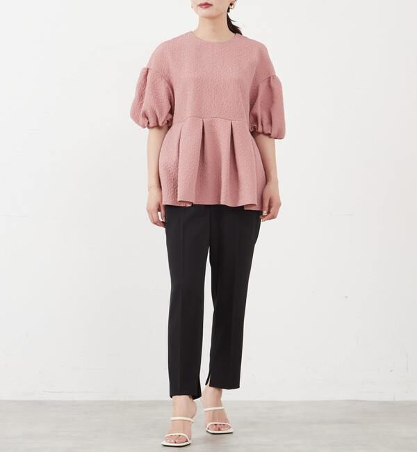 TIARA「ドロップショルダーペプラムブラウス」|シャツ・ブラウス|