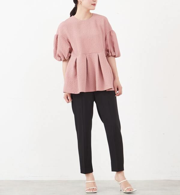 TIARA「ドロップショルダーペプラムブラウス」|シャツ・ブラウス|