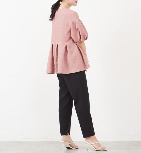 TIARA「ドロップショルダーペプラムブラウス」|シャツ・ブラウス|