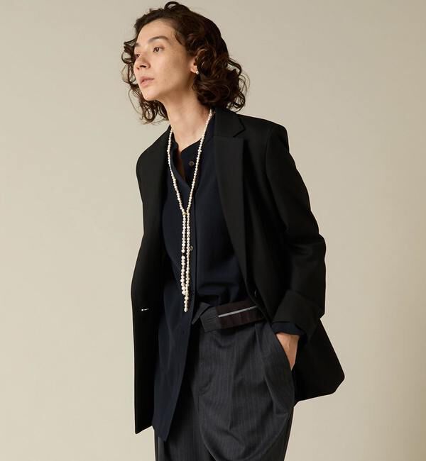 Liesse「テーラードジャケット（セットアップ対応）」|テーラードジャケット|ブラック
