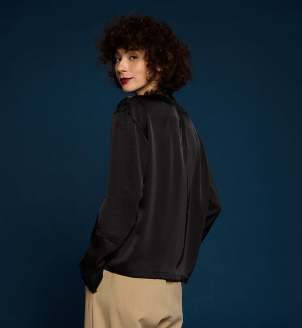 Liesse「スカラップレース使いブラウス」|シャツ・ブラウス|