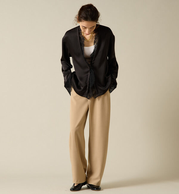 Liesse「スカラップレース使いブラウス」|シャツ・ブラウス|