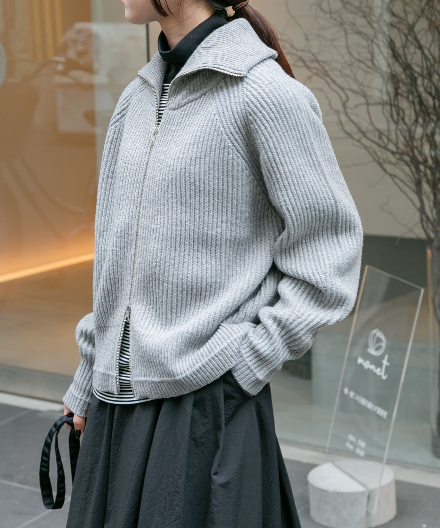 URBAN RESEARCH DOORS「『WEB/一部店舗限定』FORK&SPOON ｳｫｯｼｬﾌﾞﾙﾛｰｹﾞｰｼﾞﾆｯﾄｼﾞ 」|カーディガン|