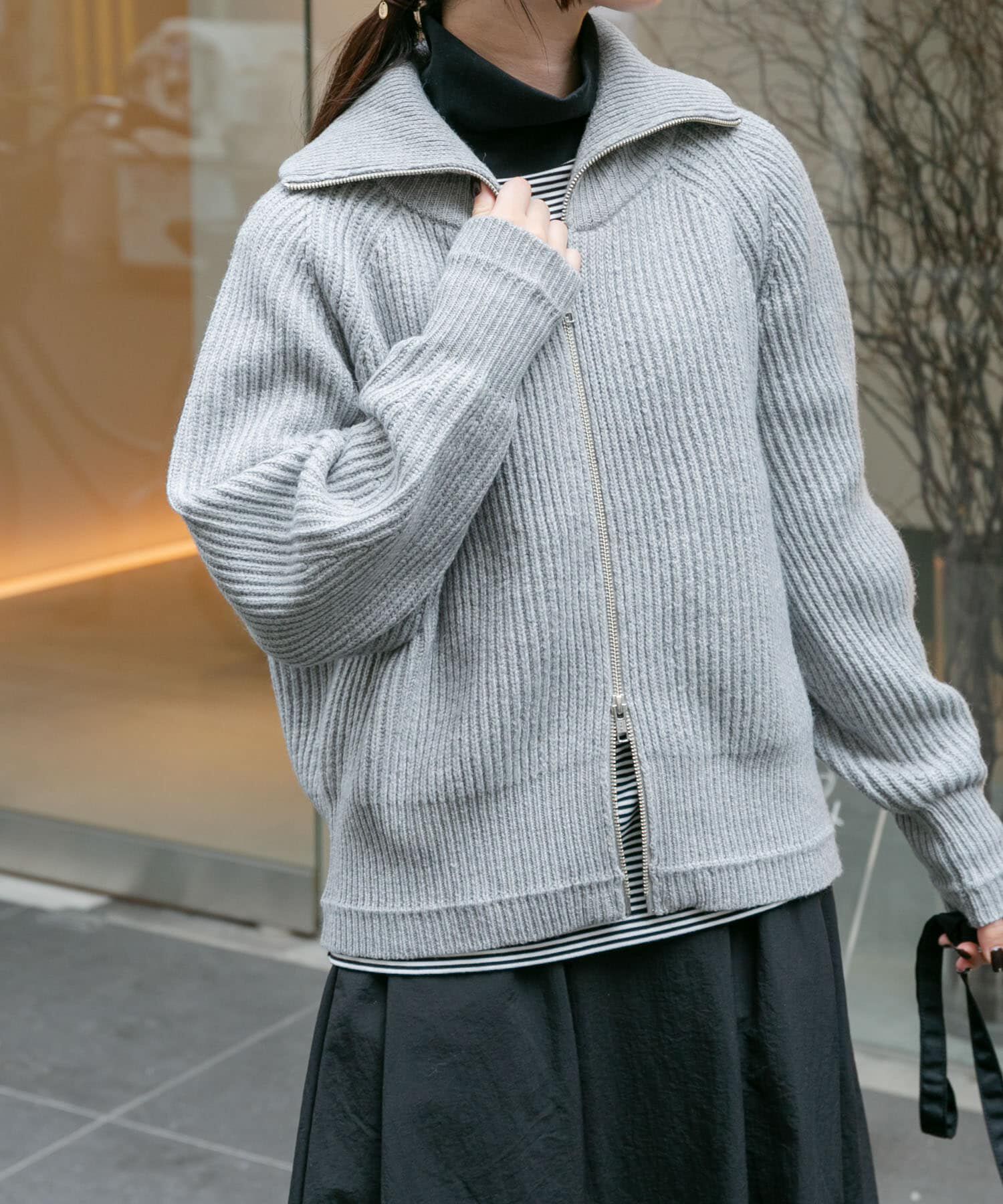 URBAN RESEARCH DOORS「『WEB/一部店舗限定』FORK&SPOON ｳｫｯｼｬﾌﾞﾙﾛｰｹﾞｰｼﾞﾆｯﾄｼﾞ 」|カーディガン|