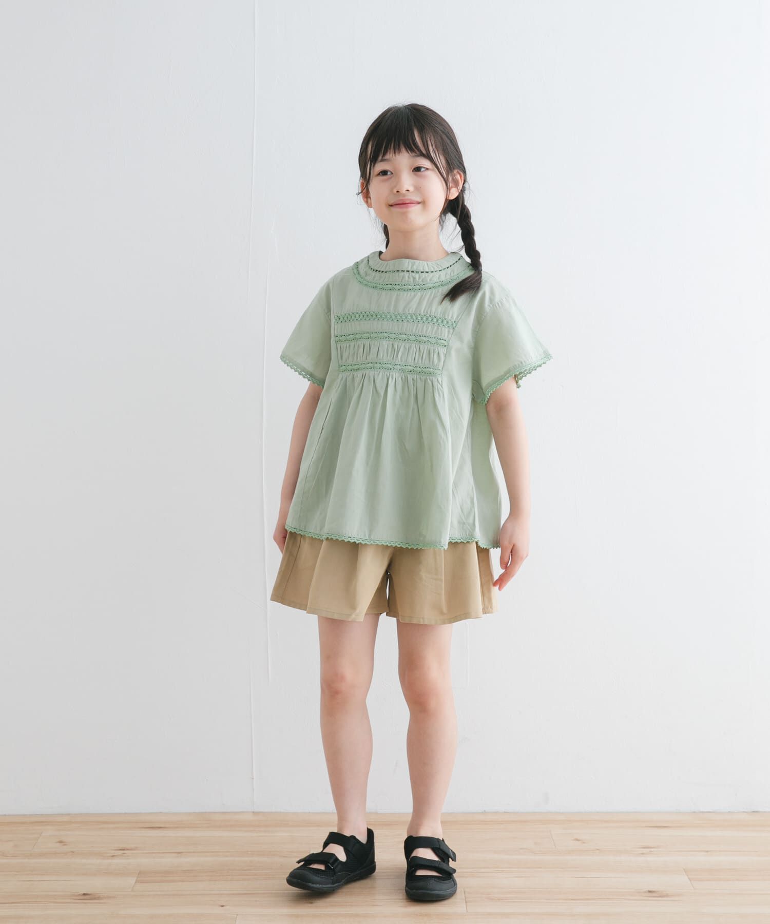 URBAN RESEARCH DOORS「『WEB/一部店舗限定サイズ』フロントボタンキュロットパンツ(KIDS)」|その他|