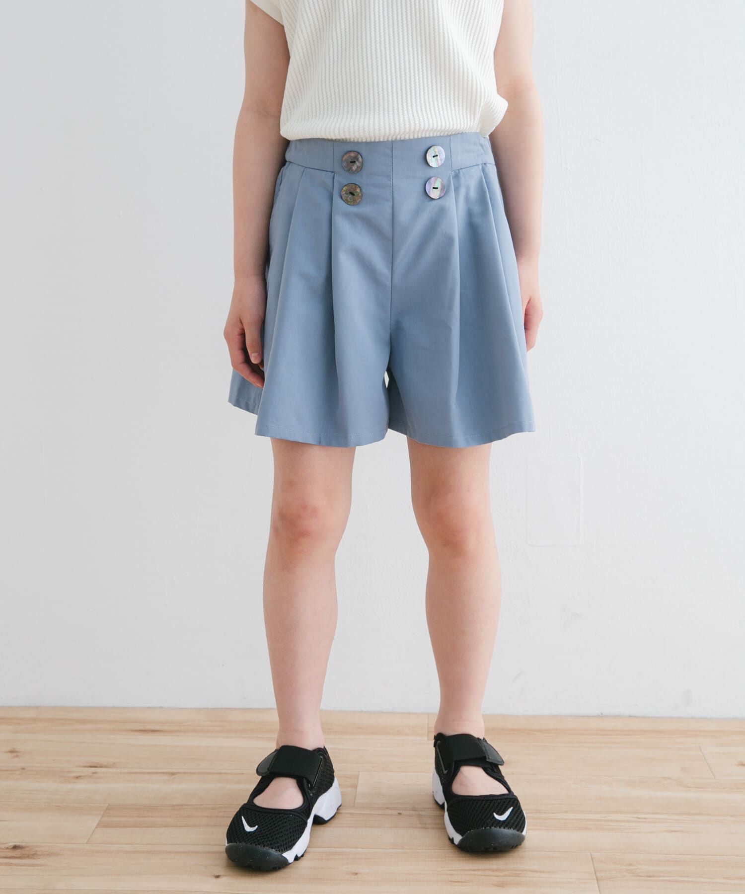 URBAN RESEARCH DOORS「『WEB/一部店舗限定サイズ』フロントボタンキュロットパンツ(KIDS)」|その他|