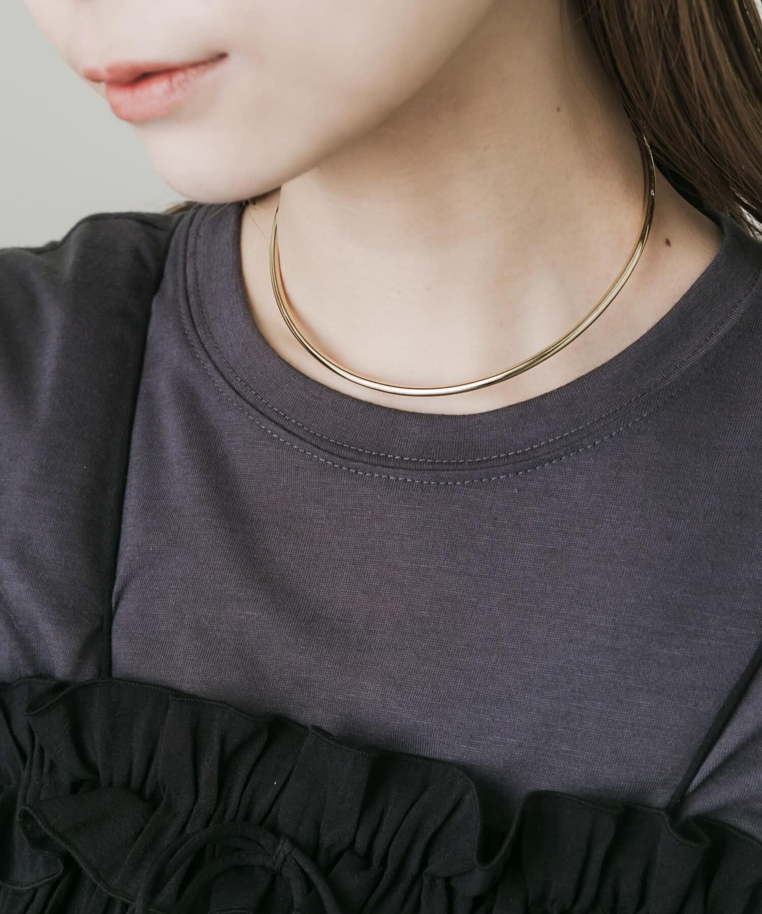 SMELLY「グラデーションパールネックカフ」|ネックレス|