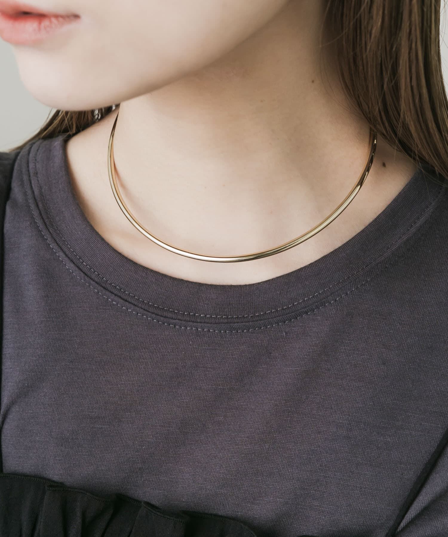 SMELLY「グラデーションパールネックカフ」|ネックレス|