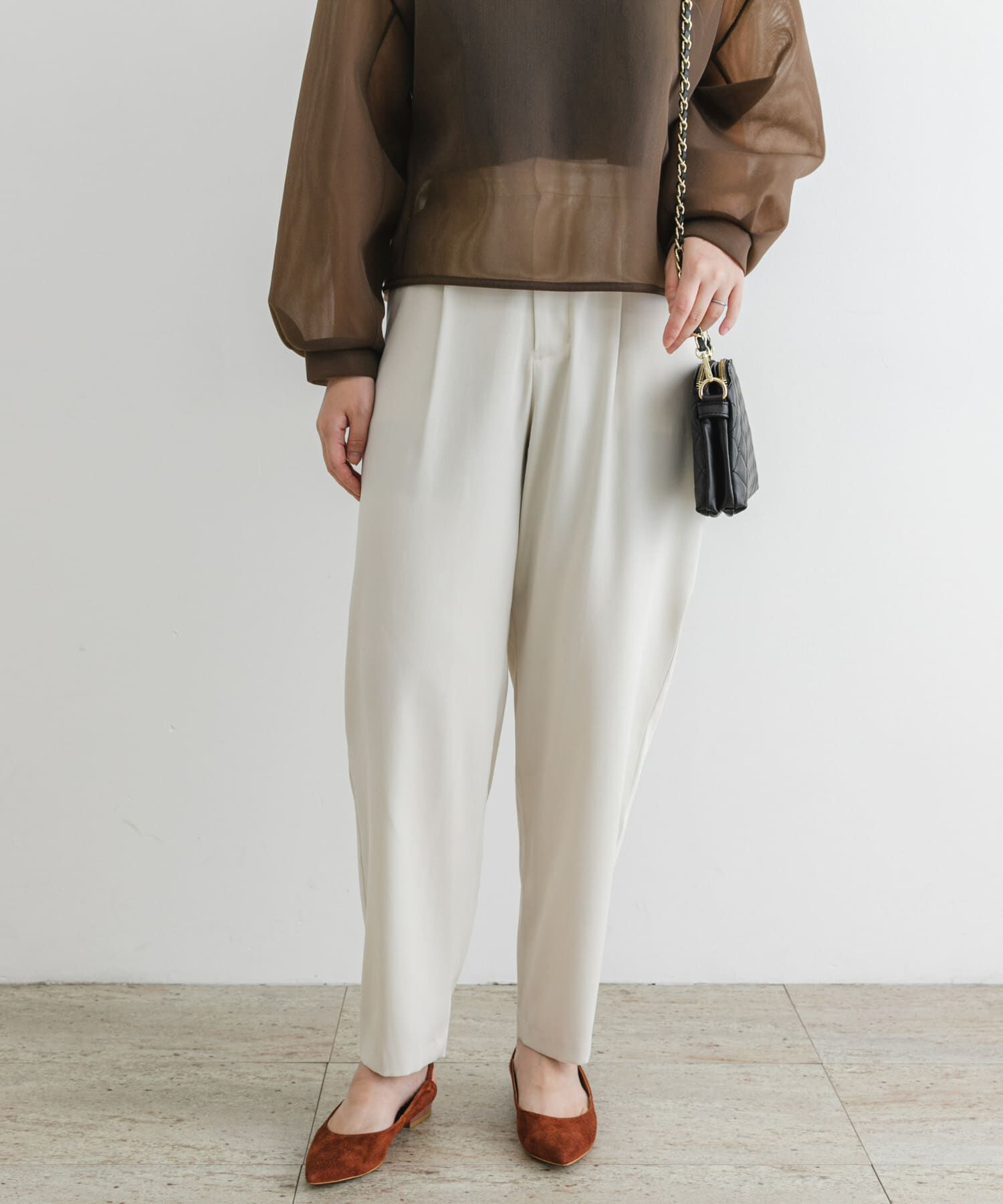 URBAN RESEARCH ROSSO「F by ROSSO　サテンストレッチカーブフォルムパンツ」|その他|