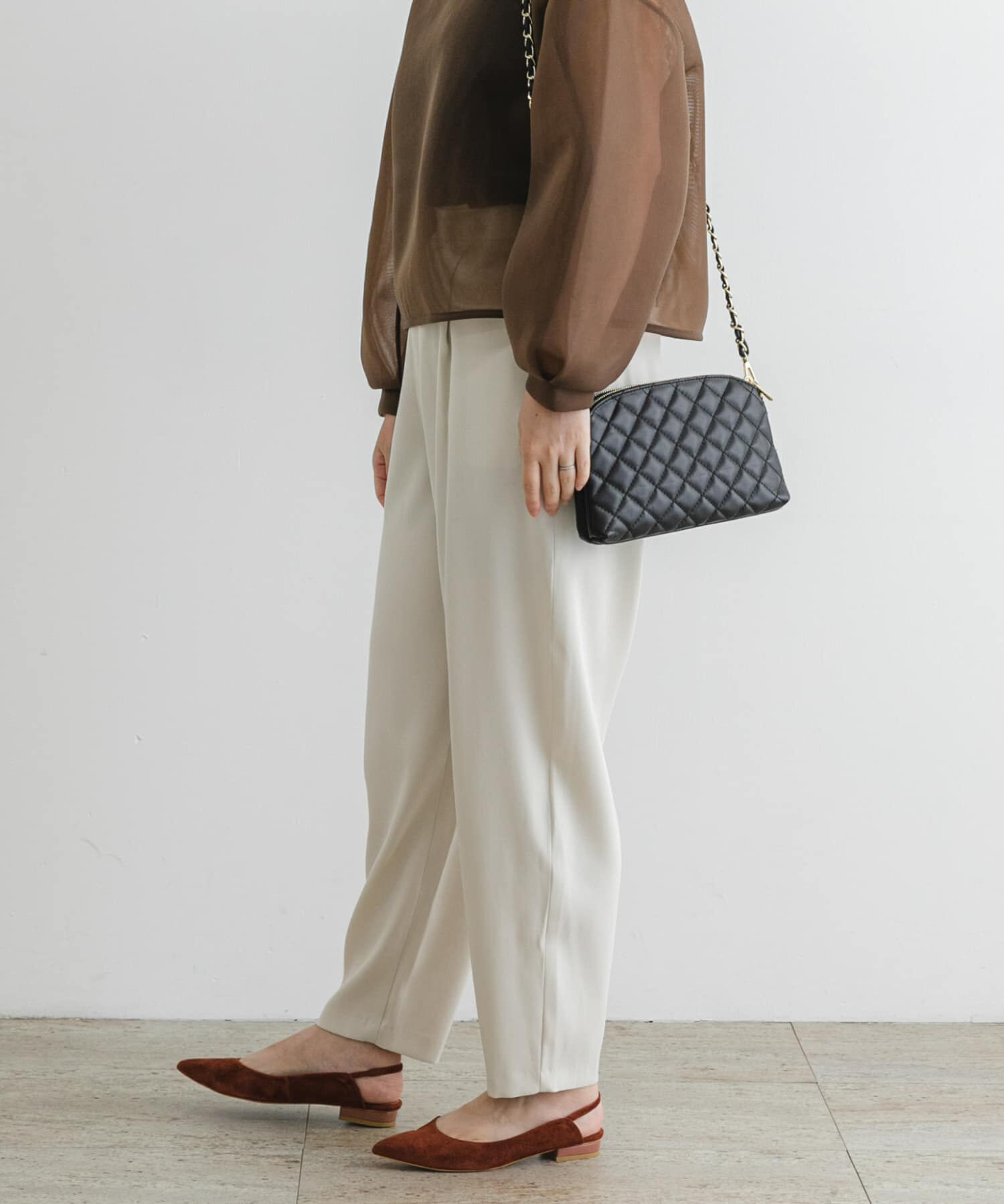 URBAN RESEARCH ROSSO「F by ROSSO　サテンストレッチカーブフォルムパンツ」|その他|