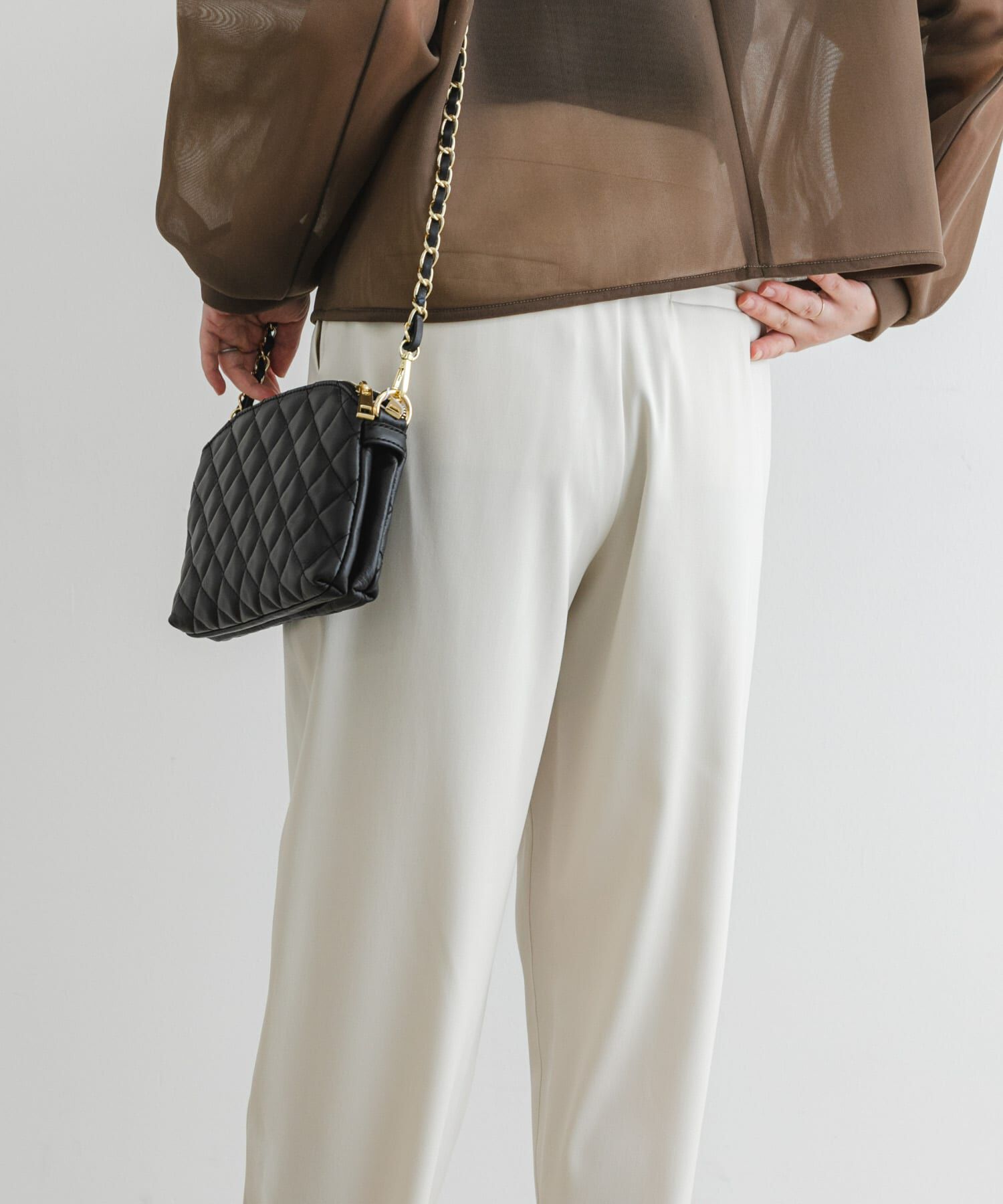 URBAN RESEARCH ROSSO「F by ROSSO　サテンストレッチカーブフォルムパンツ」|その他|