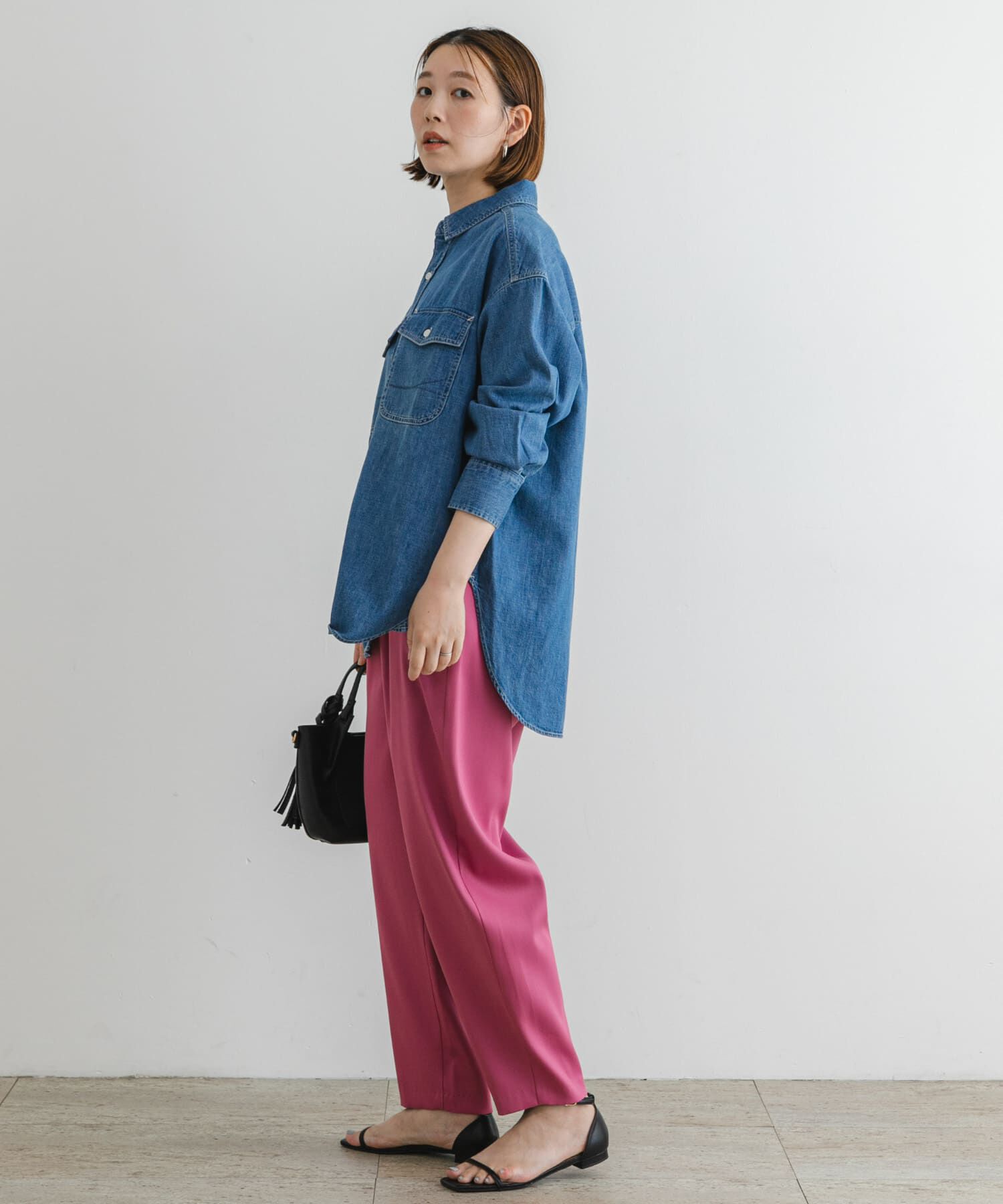 URBAN RESEARCH ROSSO「F by ROSSO　サテンストレッチカーブフォルムパンツ」|その他|