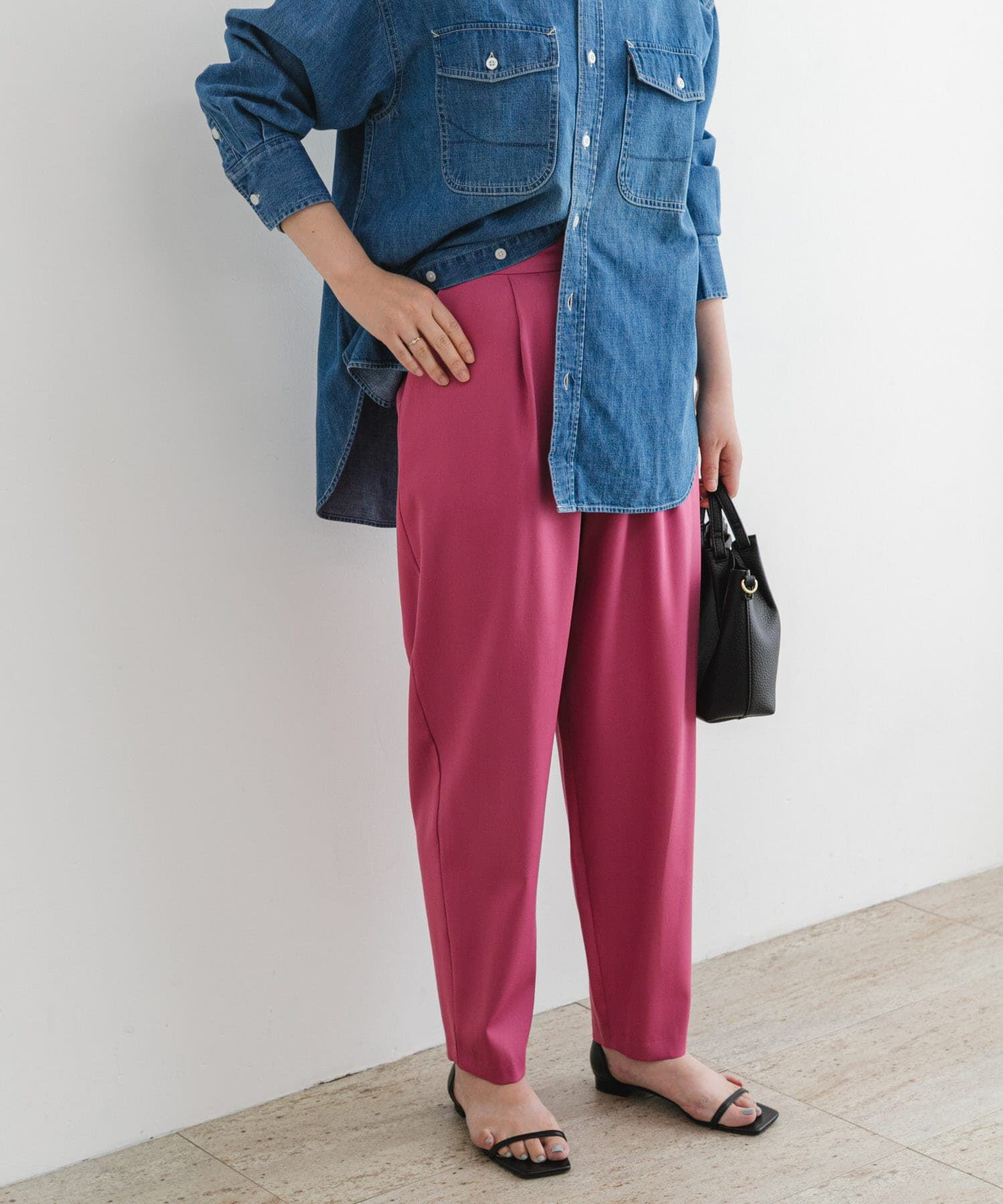 URBAN RESEARCH ROSSO「F by ROSSO　サテンストレッチカーブフォルムパンツ」|その他|