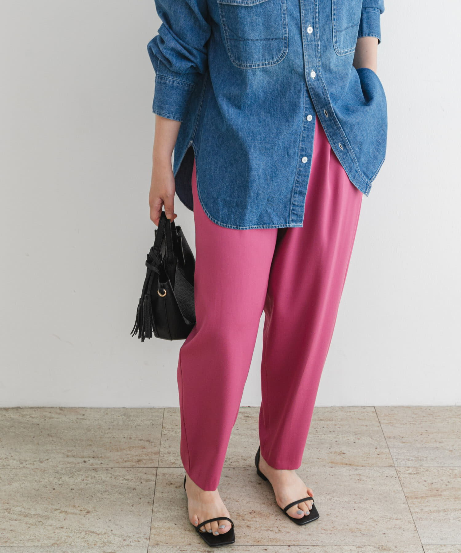 URBAN RESEARCH ROSSO「F by ROSSO　サテンストレッチカーブフォルムパンツ」|その他|