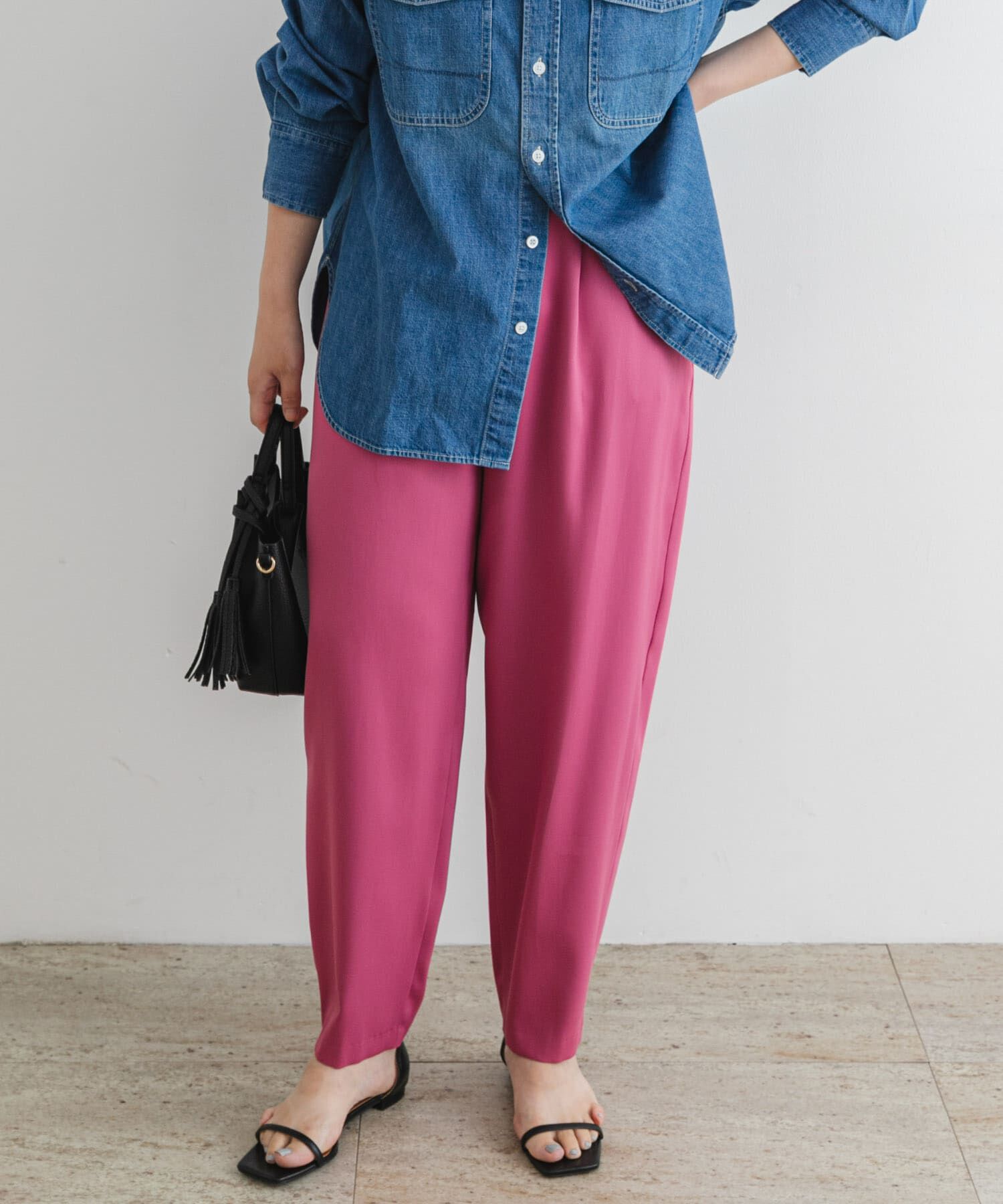 URBAN RESEARCH ROSSO「F by ROSSO　サテンストレッチカーブフォルムパンツ」|その他|