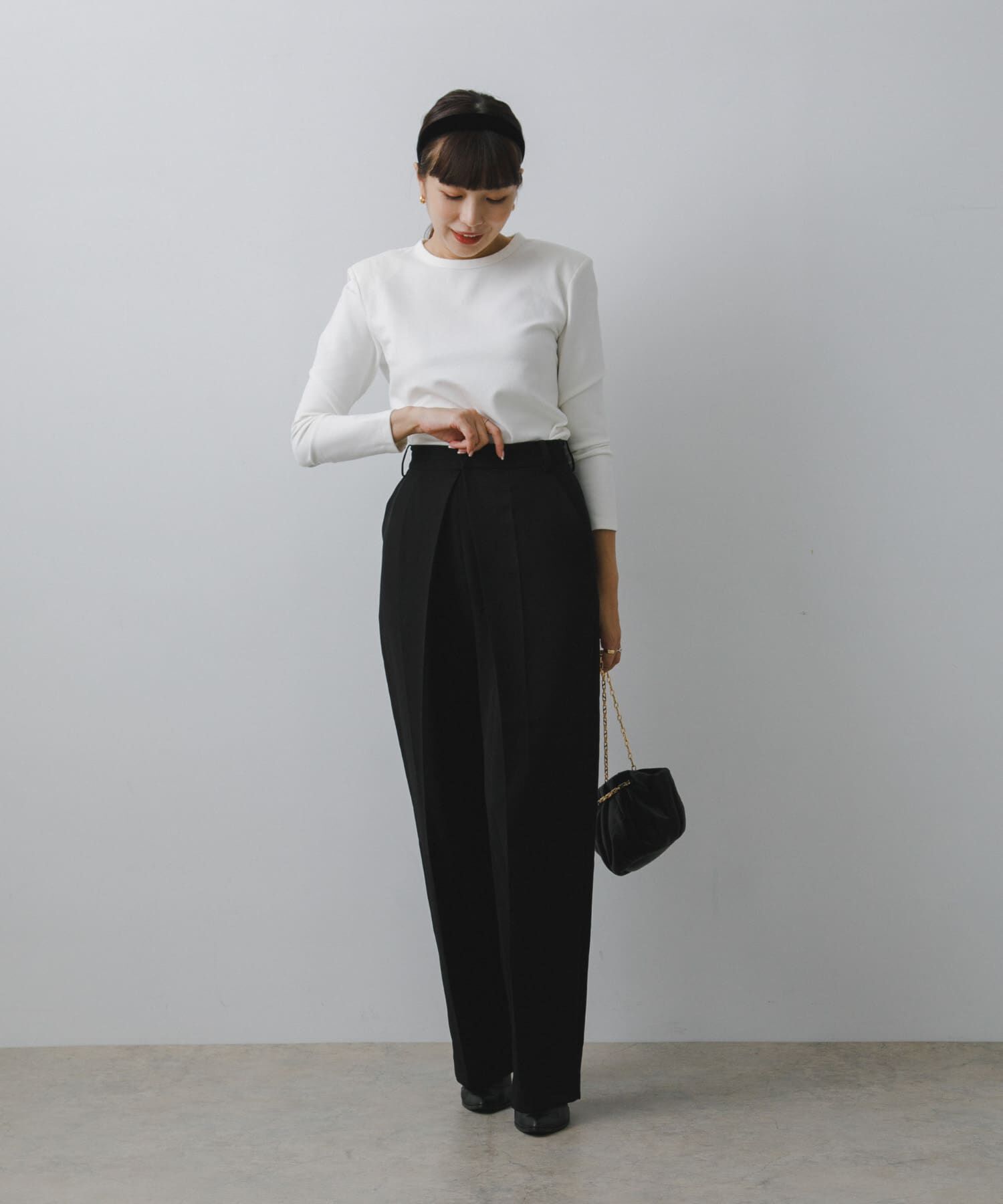 URBAN RESEARCH ROSSO「F by ROSSO　ダブルクロスデザインタックパンツ」|その他|