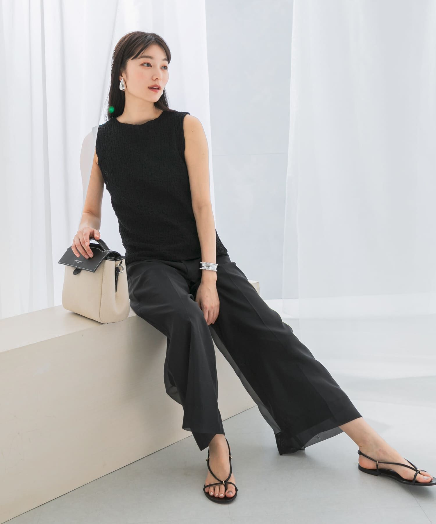 URBAN RESEARCH ROSSO「ランダムリンクルラッセルカットソー」|Tシャツ・カットソー|